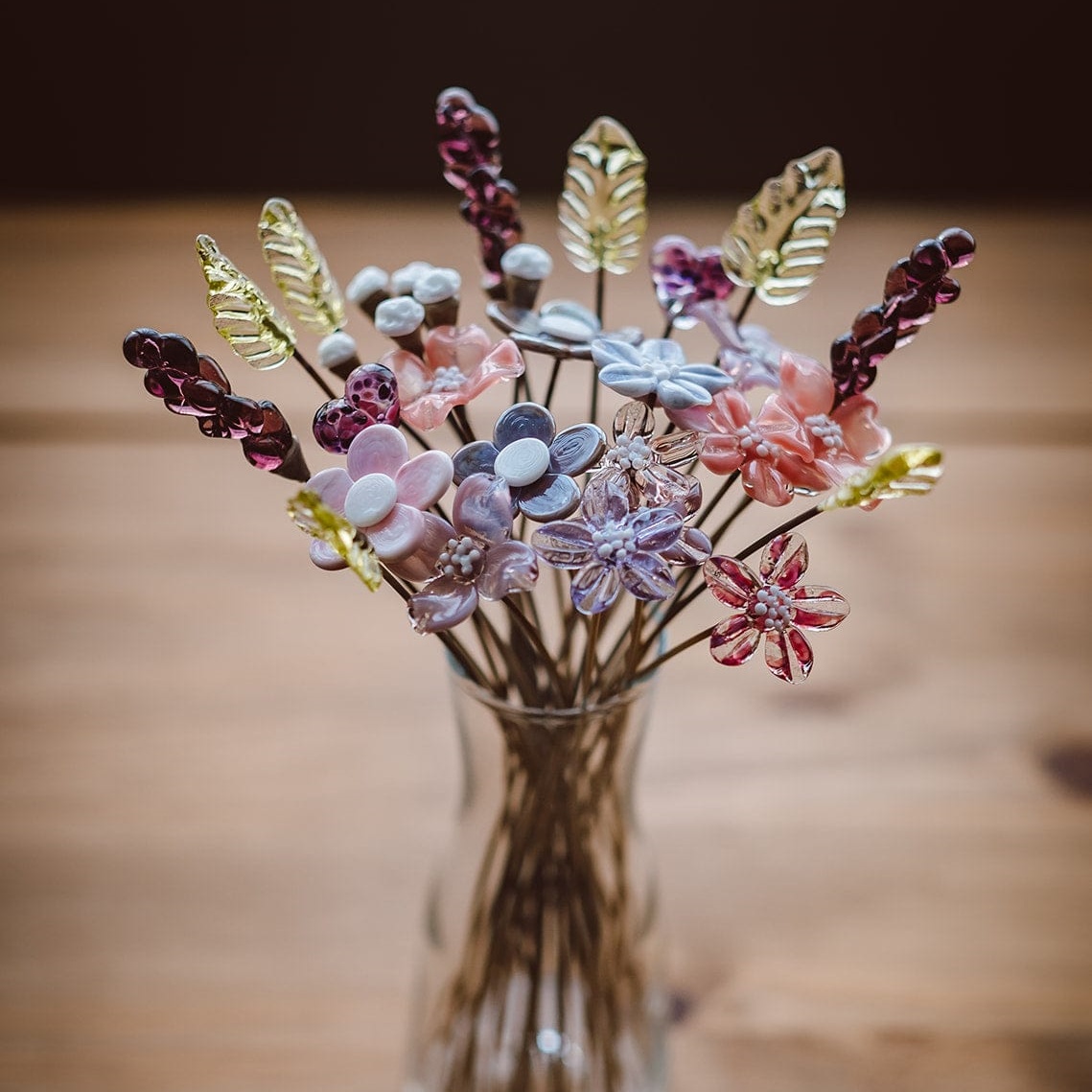 ✨NEW✨Beauty That Never Fades-Handcrafted Glass Flower Bouquets