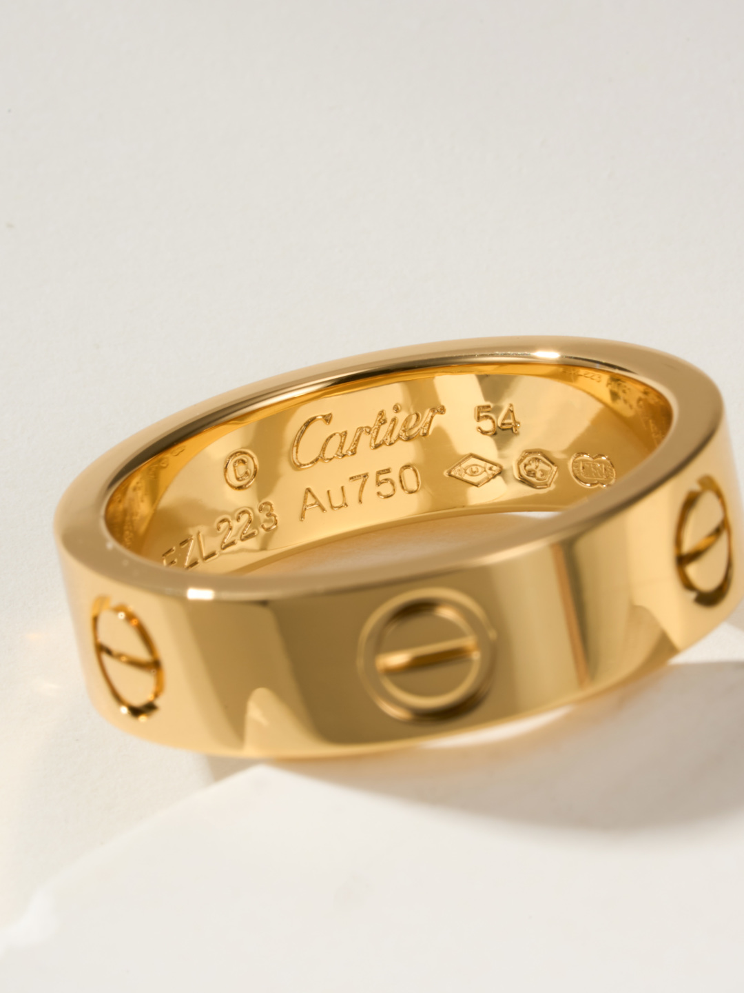 Cartier love wide version without diamond ring