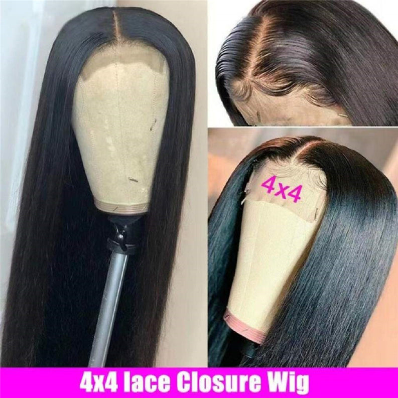 Luna wigs Lace Front 14-26 Inch Long Straight 4x4 Closure Wigs