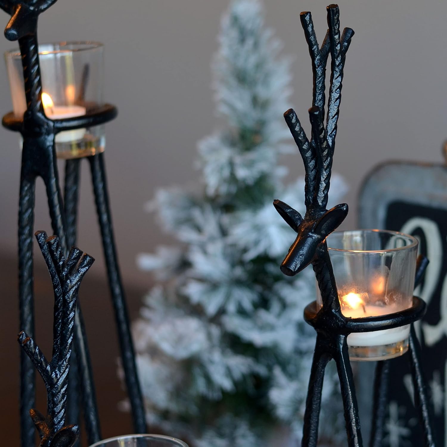 On Sale🔥Reindeer Tea Light Holders