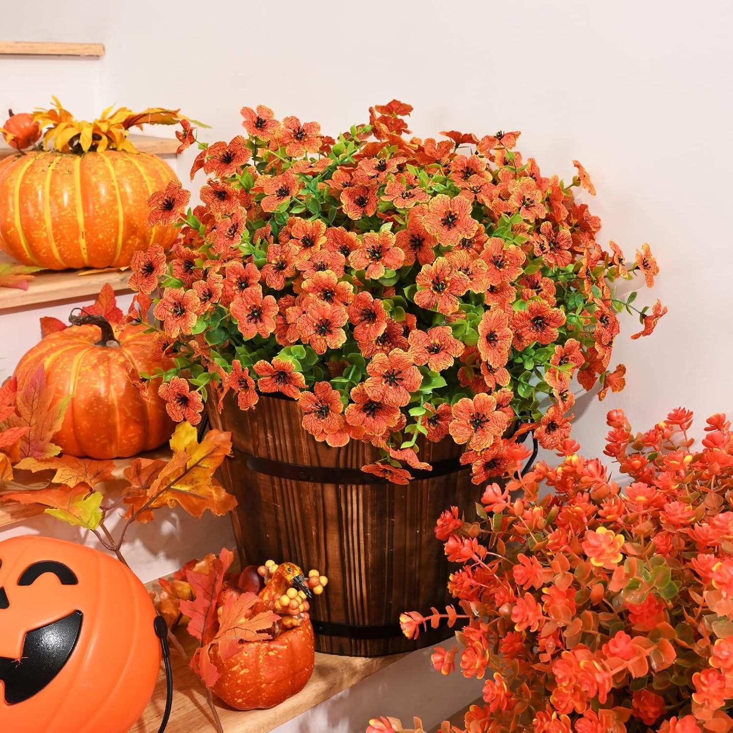 🏆Last Day 49% OFF⚡Artificial Fall Flowers UV Resistant Fake Outdoor Plants