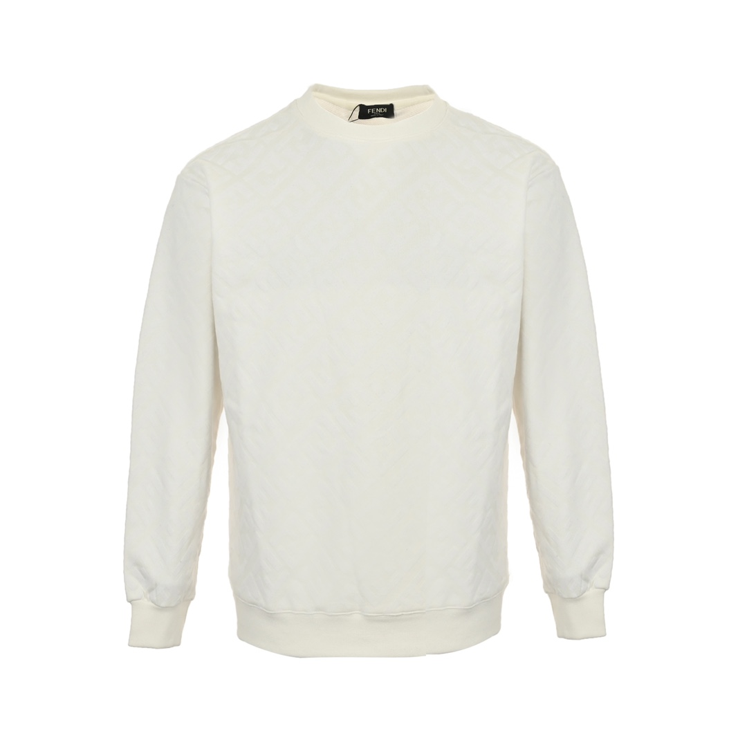 Fendi 24Fw FF flocked crewneck sweatshirt