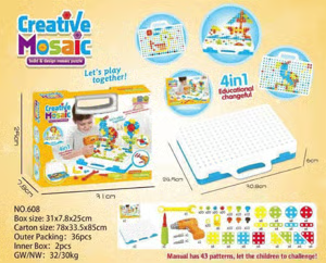 💝 Children's Educational Toy💝Creative Mosaic Drill Set