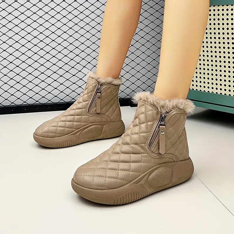 Women's High-End Warm & Comfortable Thick Soled Snow Boots Wide Width(FREE SHIPPING)