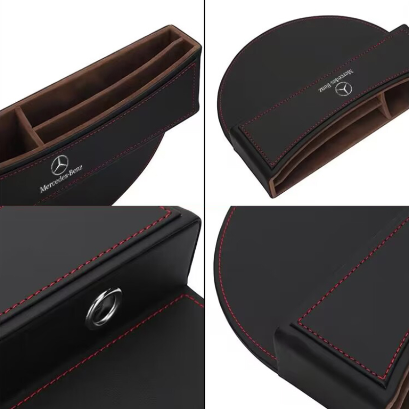 Custom Logo Premium Leather Car Seat Organizer