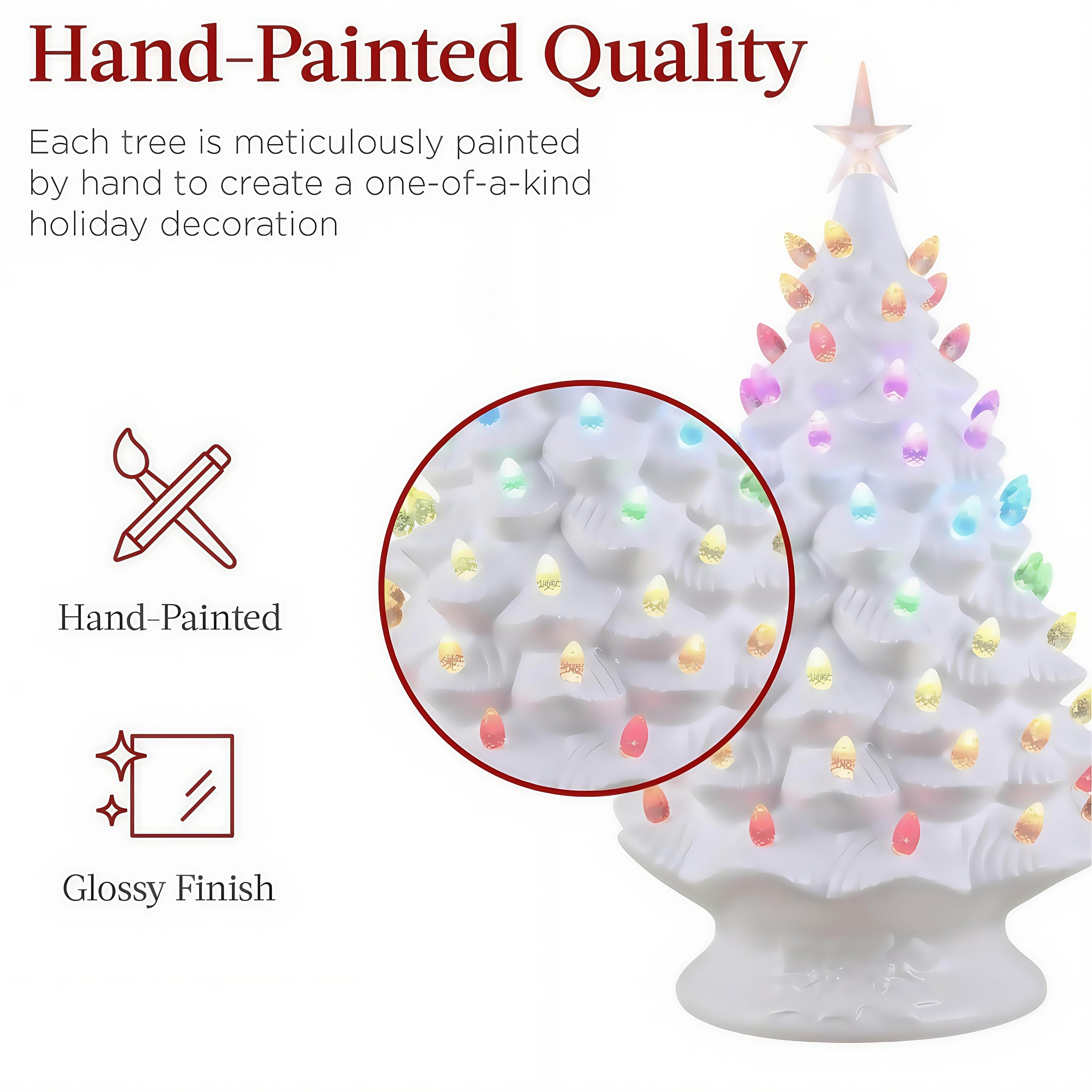 On Sale🔥RGB Nostalgic Christmas Tree Decor With Timer