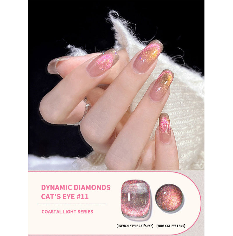 🎅2024 Christmas Promos🔥Cat Eye Nail Polish Glitter Design Coastal Light Series