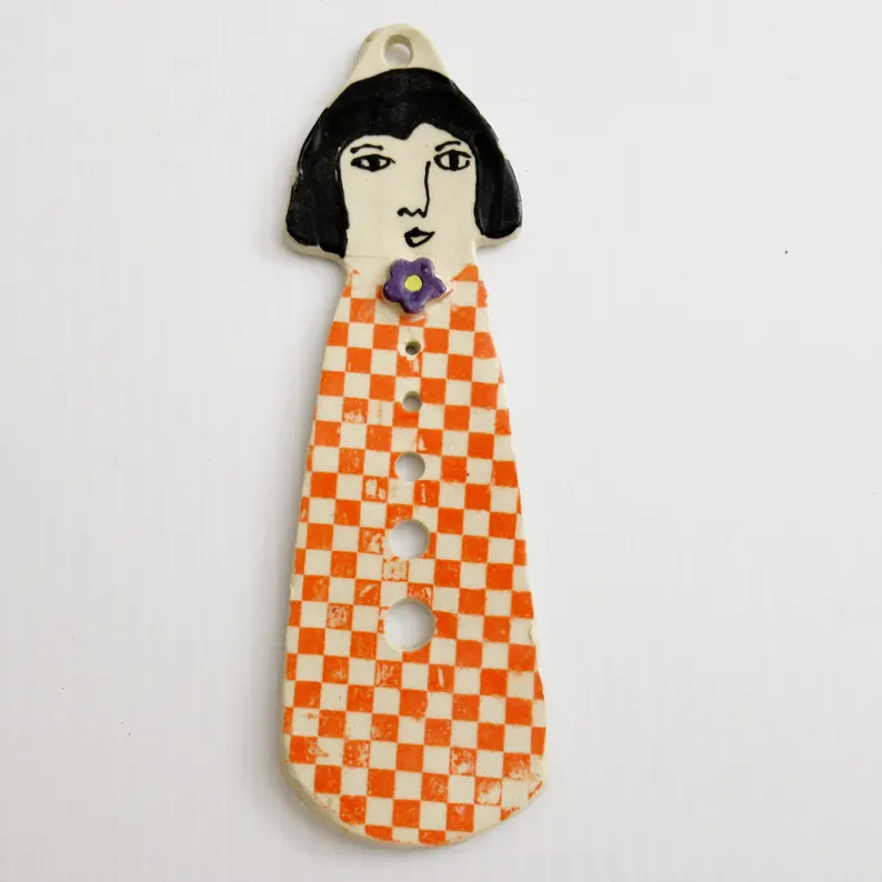 Whimsical Ceramic Herb Stripper,gift for Cook