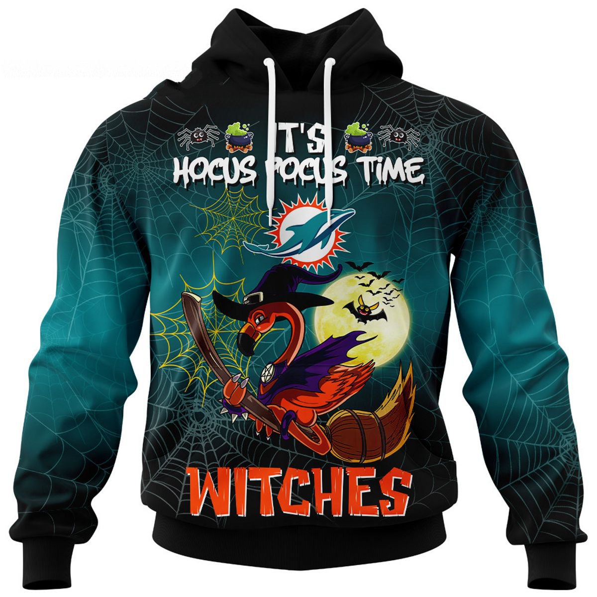 MIAMI DOLPHINS 3D HOODIE HALLOWEEN002