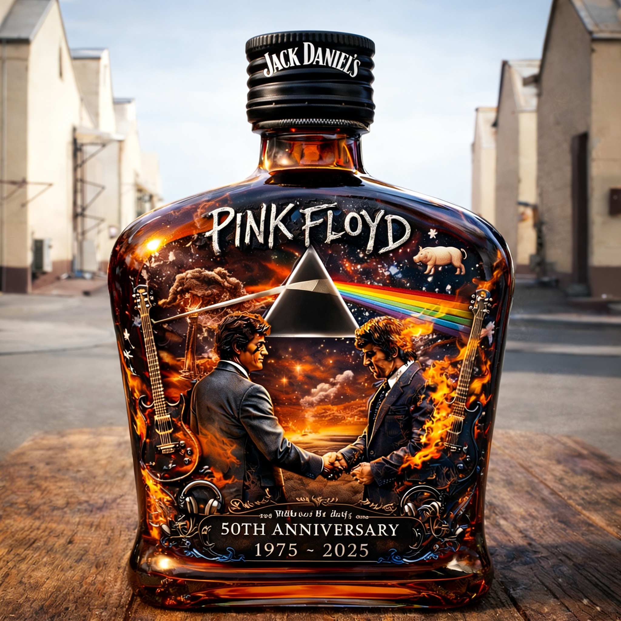 Pink Floyd – “Wish You Were Here” 50th Anniversary Edition Whisky Bottle