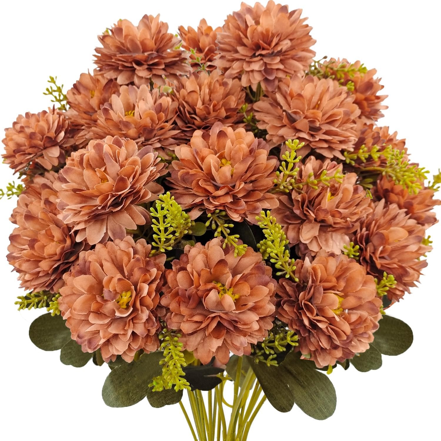 ✨Flash Sale✨9 Heads Fall Flowers Artificial Mums - UV resistant, Waterproof, Windproof