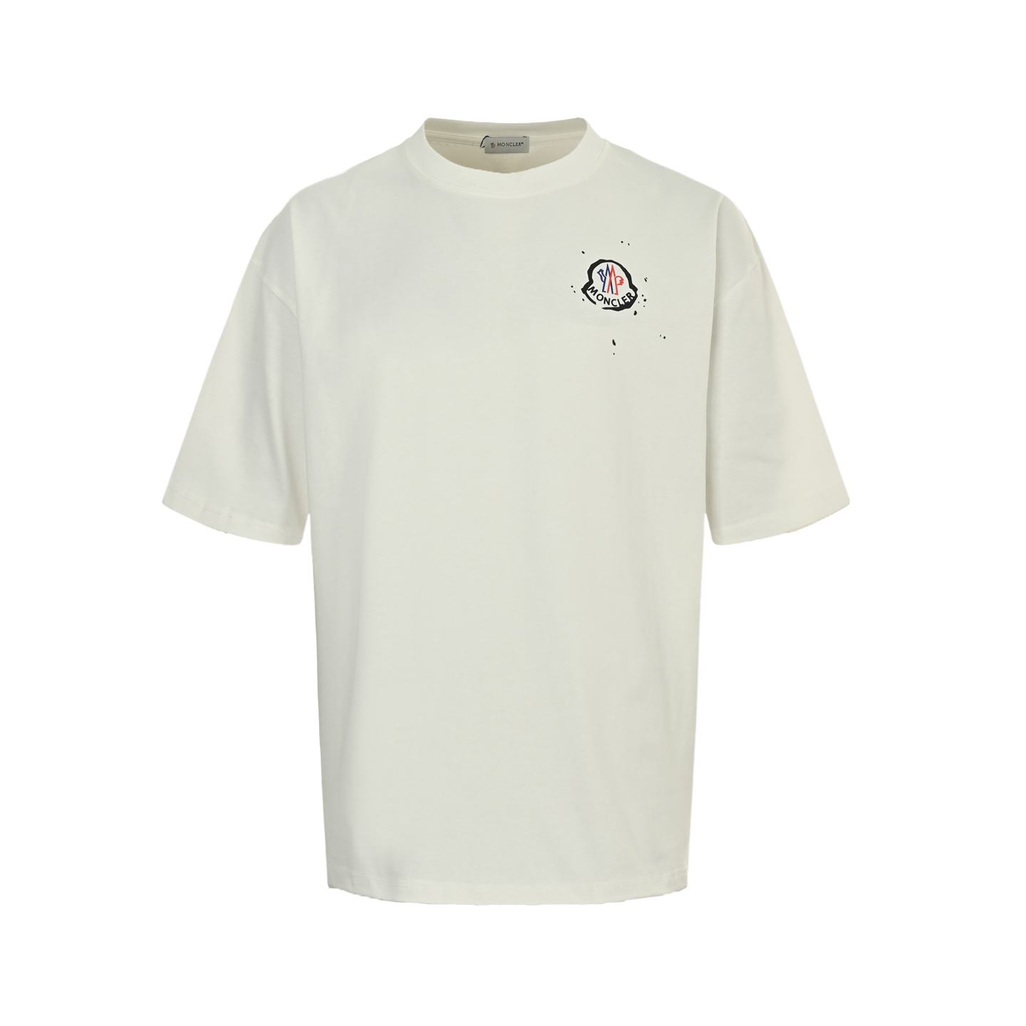 Moncler 25ss graffiti logo print short-sleeved shirt