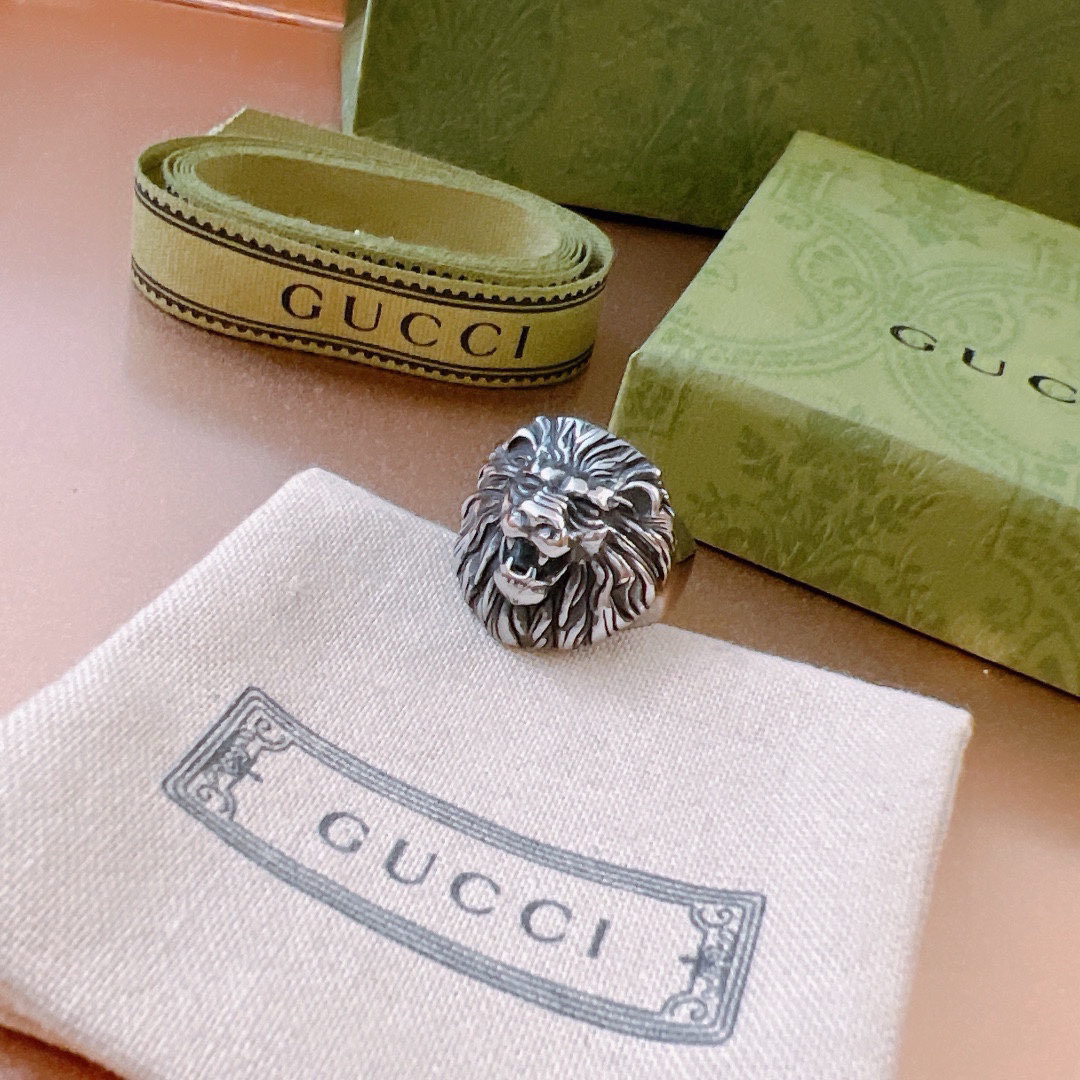 GUCCI Lion Head Ring