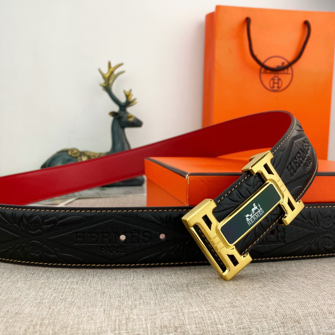 Hermès Special Leather Belt Series Width 3.8CM
