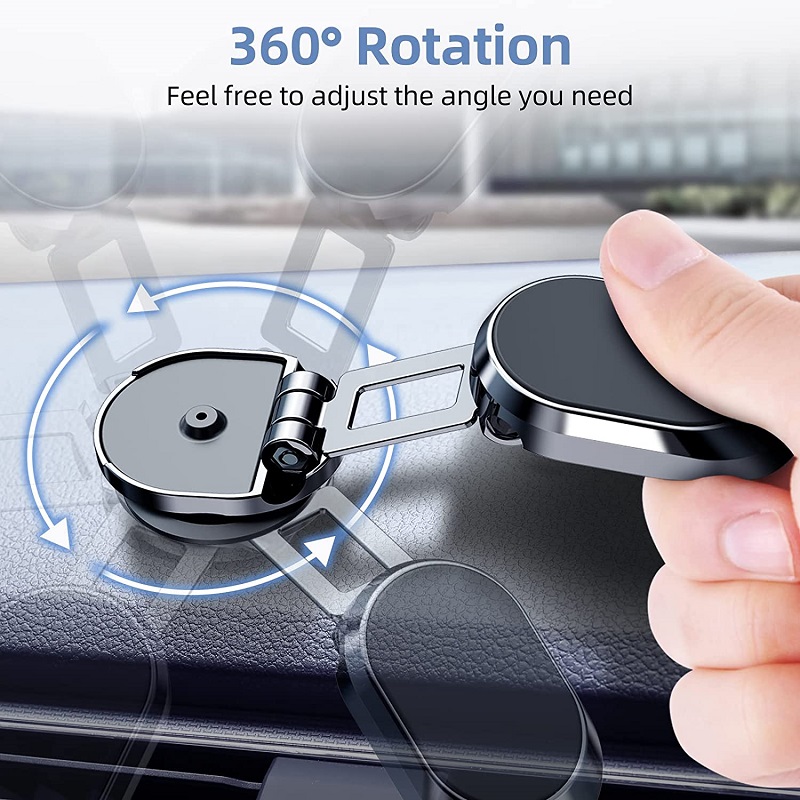 (🔥Early Christmas Sale-SAVE 48% OFF) 360° Rotating Folding Magnetic Car Phone Holder -BUY 2 GET 1 FREE NOW