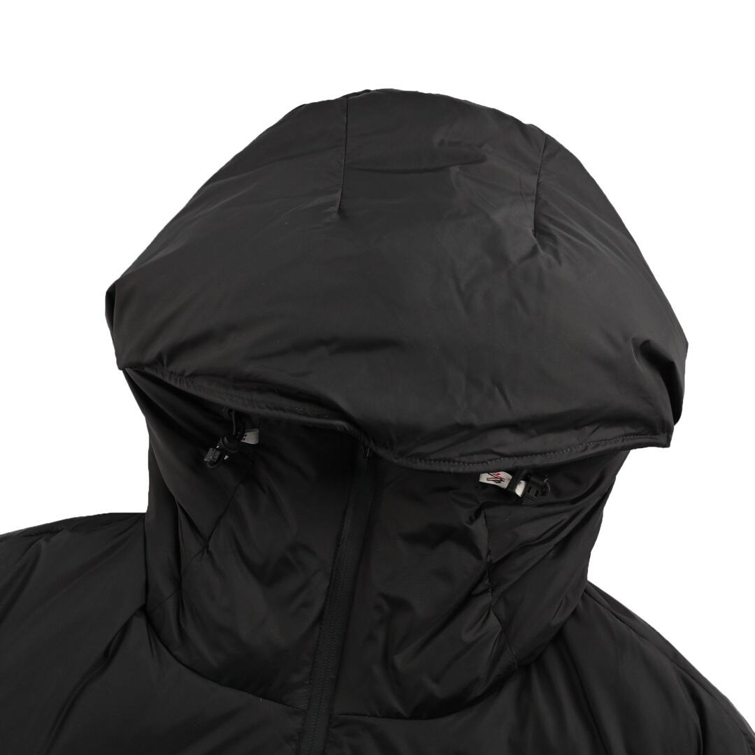 Moncler hooded ski down jacket with large chest and arm logo