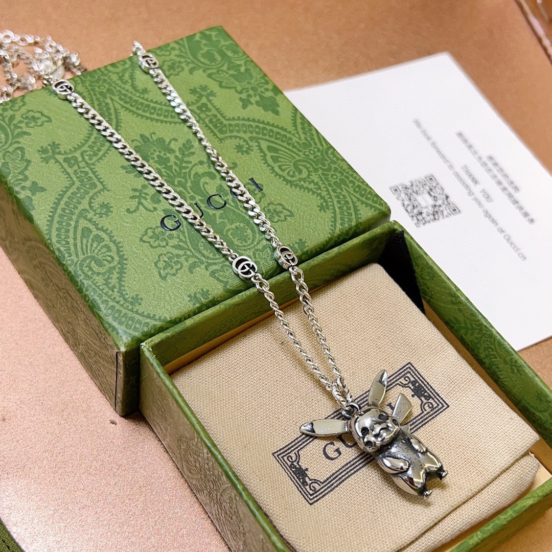 Gucci Anger Forest Series GG Pikachu Vintage Necklace