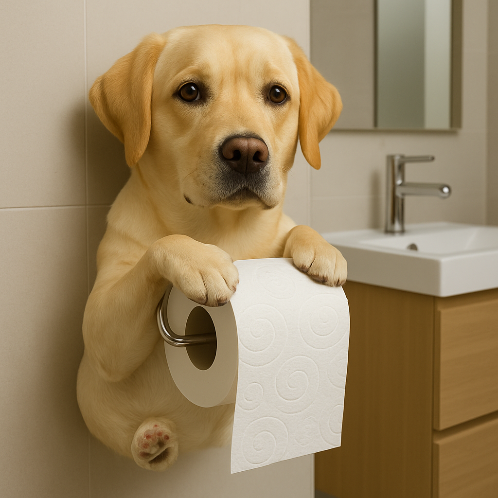 Paw-lease Hold Toilet Paper Buddy