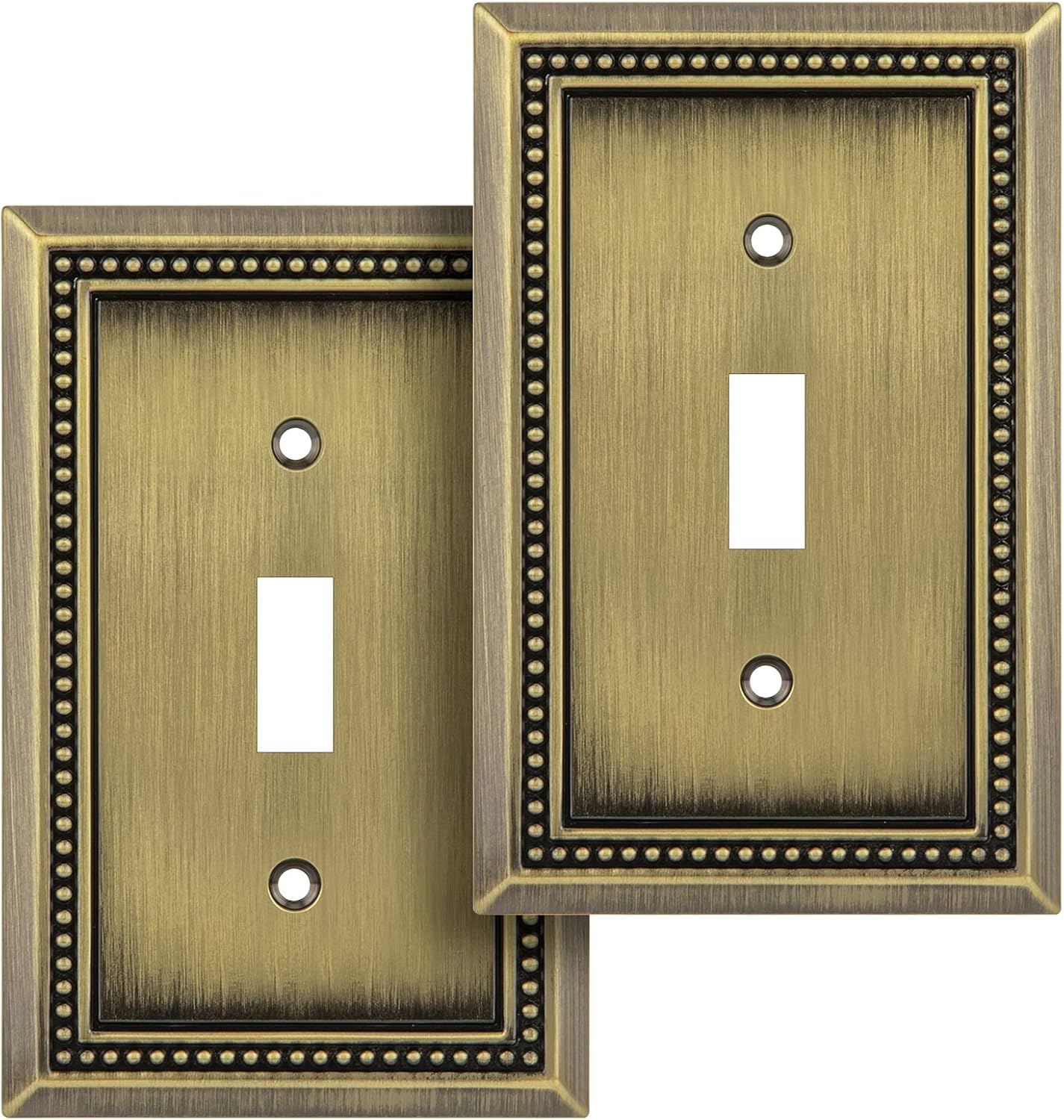 2-Pack Sunken Pearls Heavy Duty Decorative Wall Plate Switch Plate