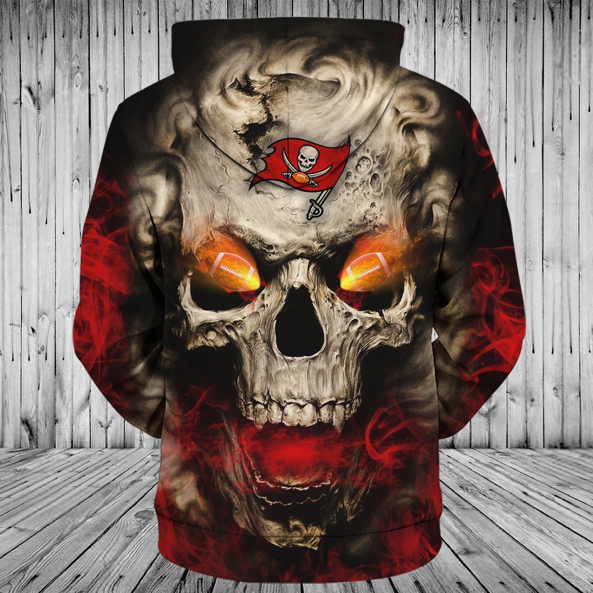 BUCCANEERS 3D HOODIE SKULL14