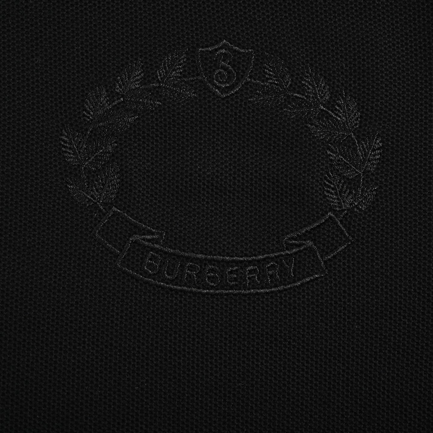 Burberry Polo short-sleeved shirt with wheat ears embroidery on chest