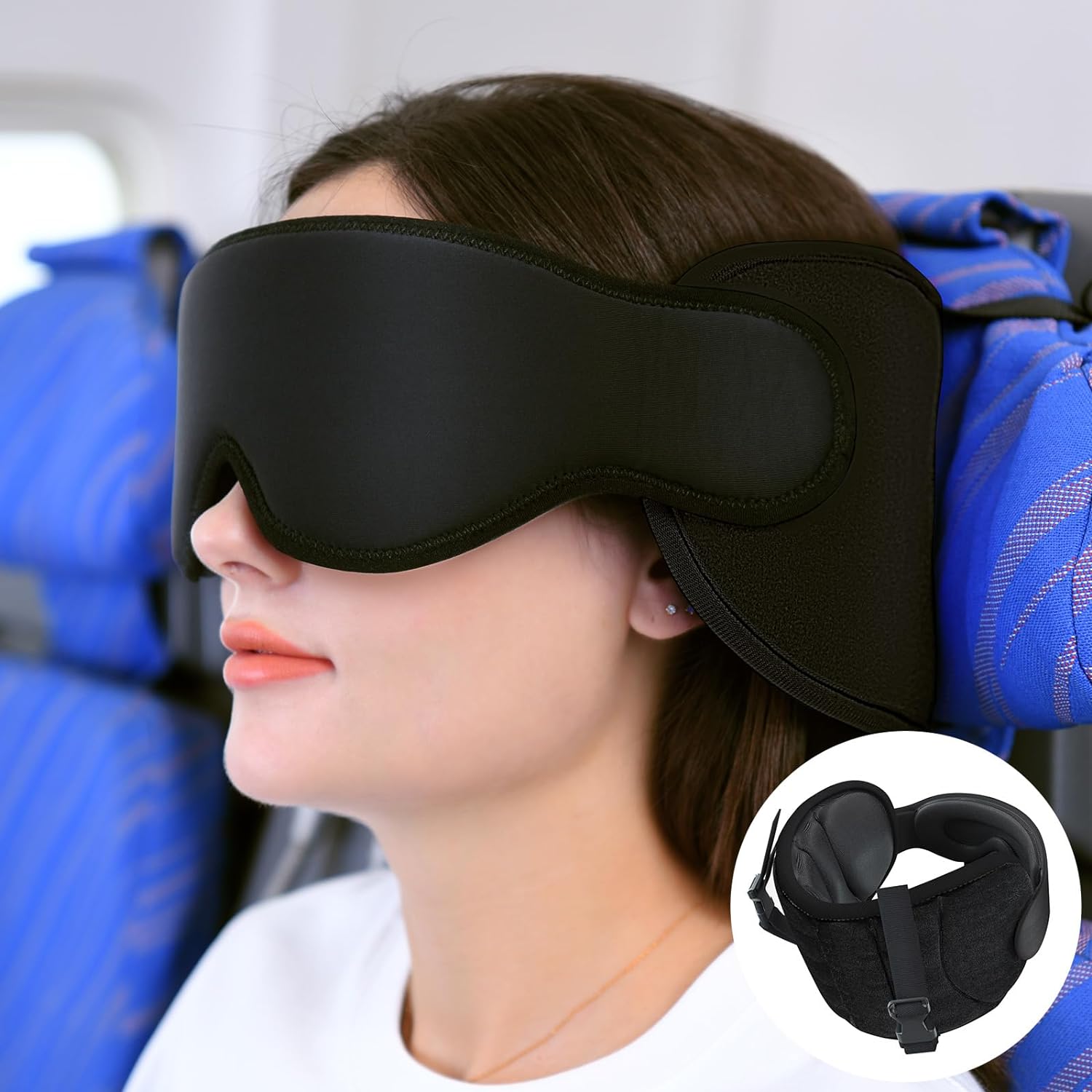 🔥ON SALE🔥Neck Pillow for Sleeping Travel with Eye Mask