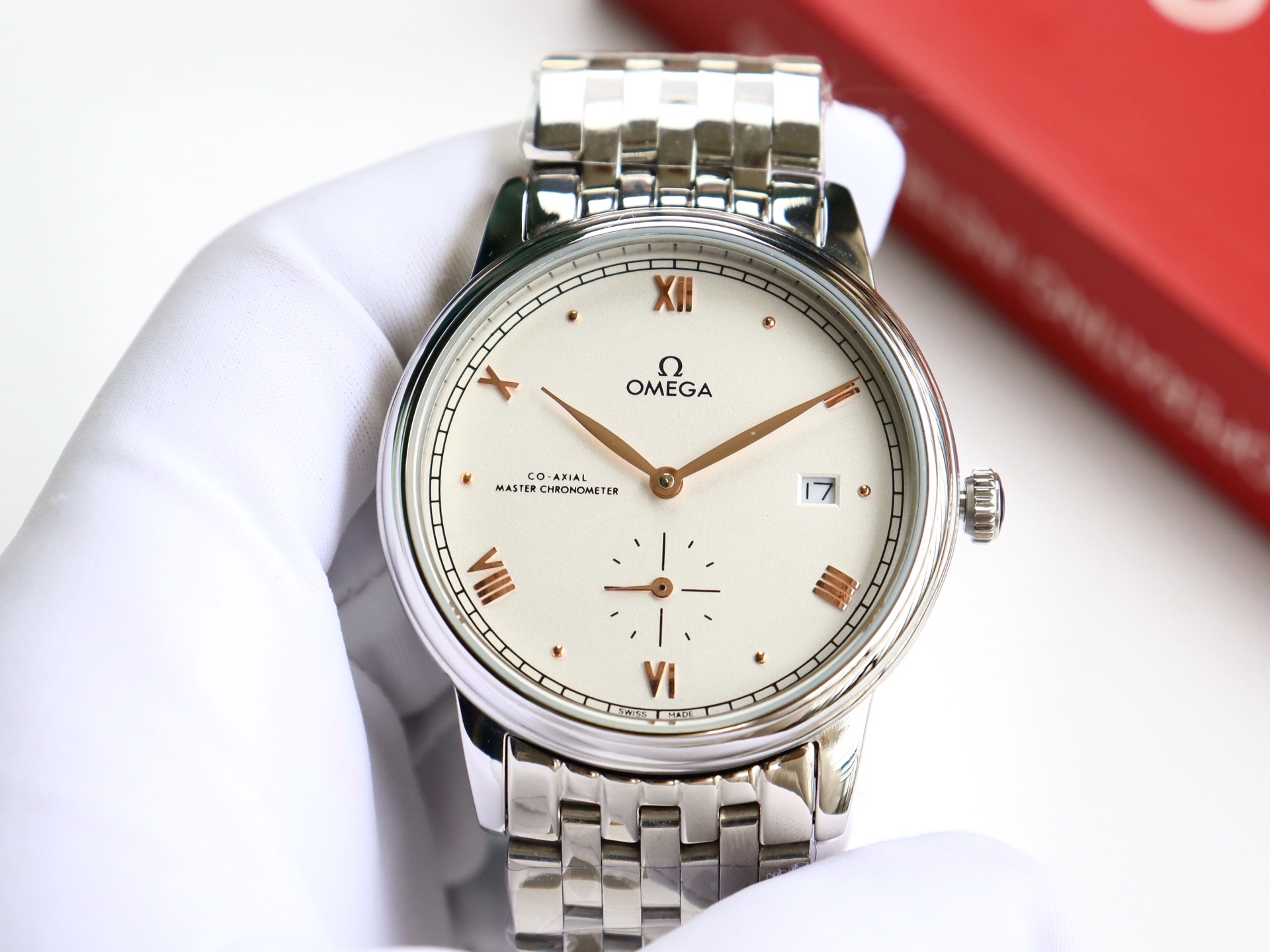 Omega De Ville series two-hand semi-mechanical men's watch