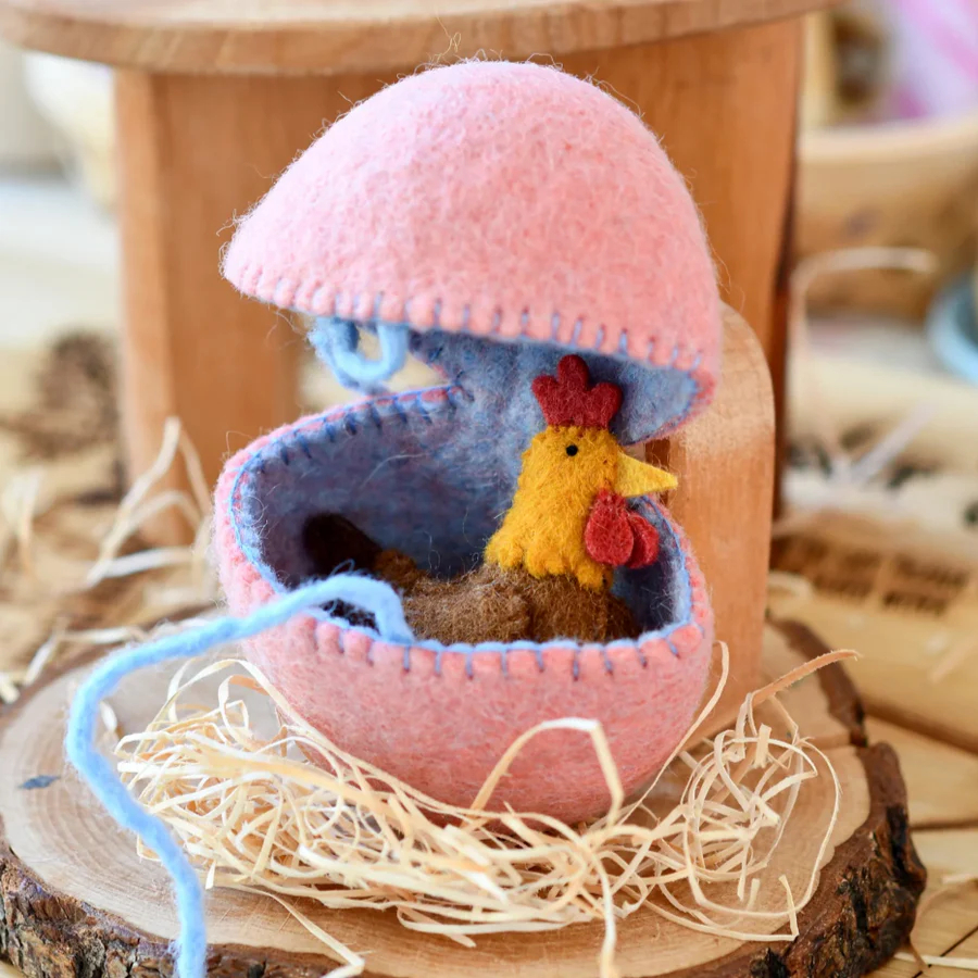 Handmade Felt Surprise Egg with Mini Animal For Easter,Mom's Day🔥Buy 3 Free Shipping