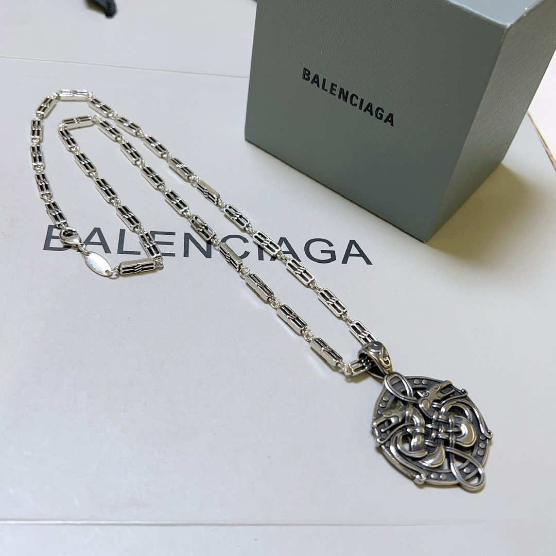 Balenciaga Dragon Totem Chain Vintage Necklace
