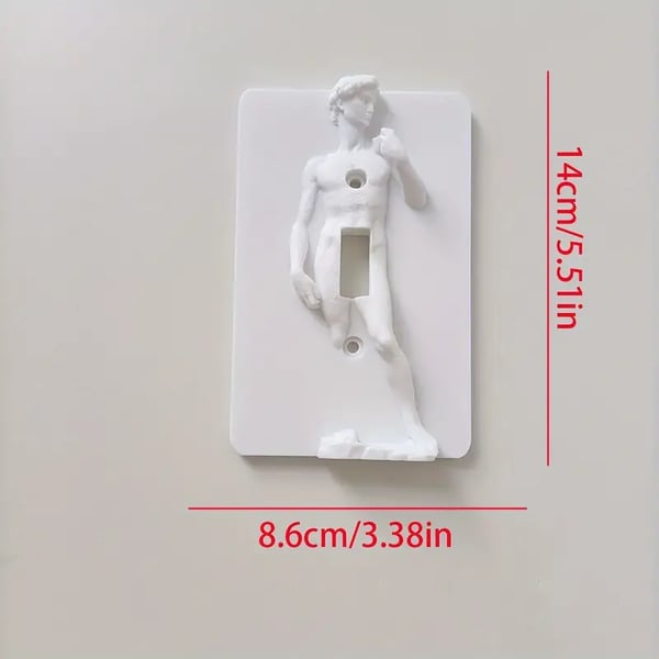 ON SALE🔥David Creative Sculpture Light Switch Wall Plate Cover-Single Toggle(5.5 in x 3.38 in)-✨Buy 3 Get 2 Free & Free Shipping