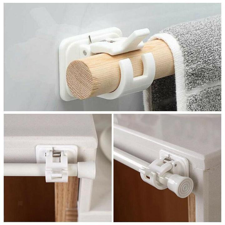 Nail-free Adjustable Rod Bracket Holders-Buy 3 or more and get a 20% discount