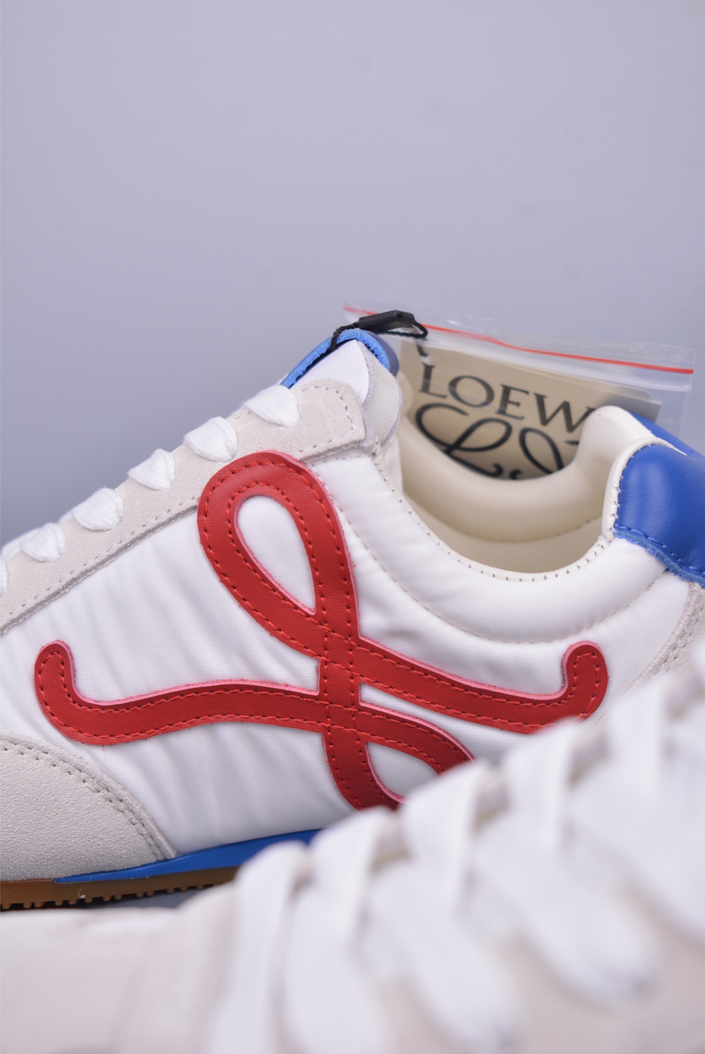 Loewe Ballet Runner 2.0 Sneakers White Blue Red 2FLLBR282X02-4868