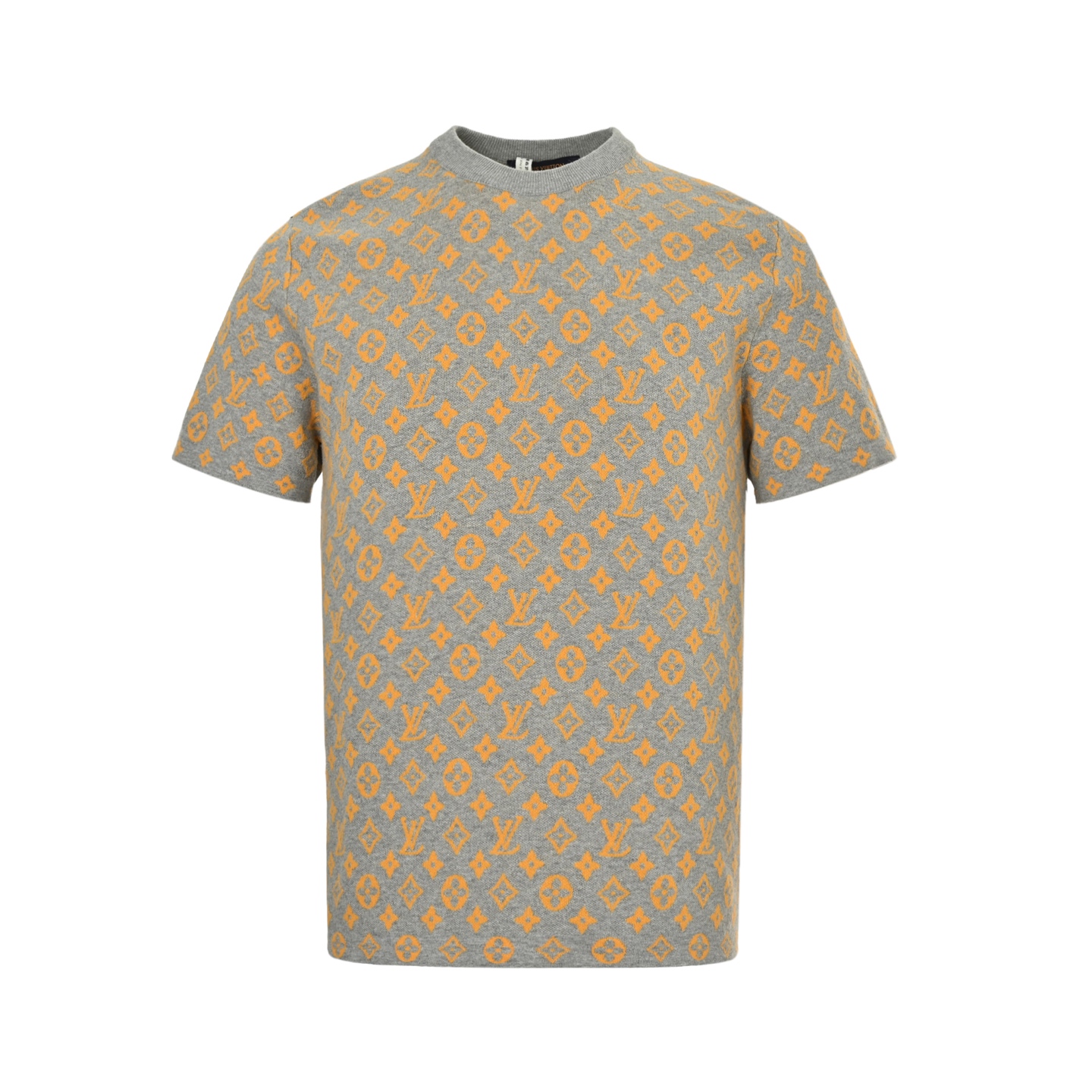 Louis Vuitton 25ss all-over monogram logo knitted short-sleeved shirt