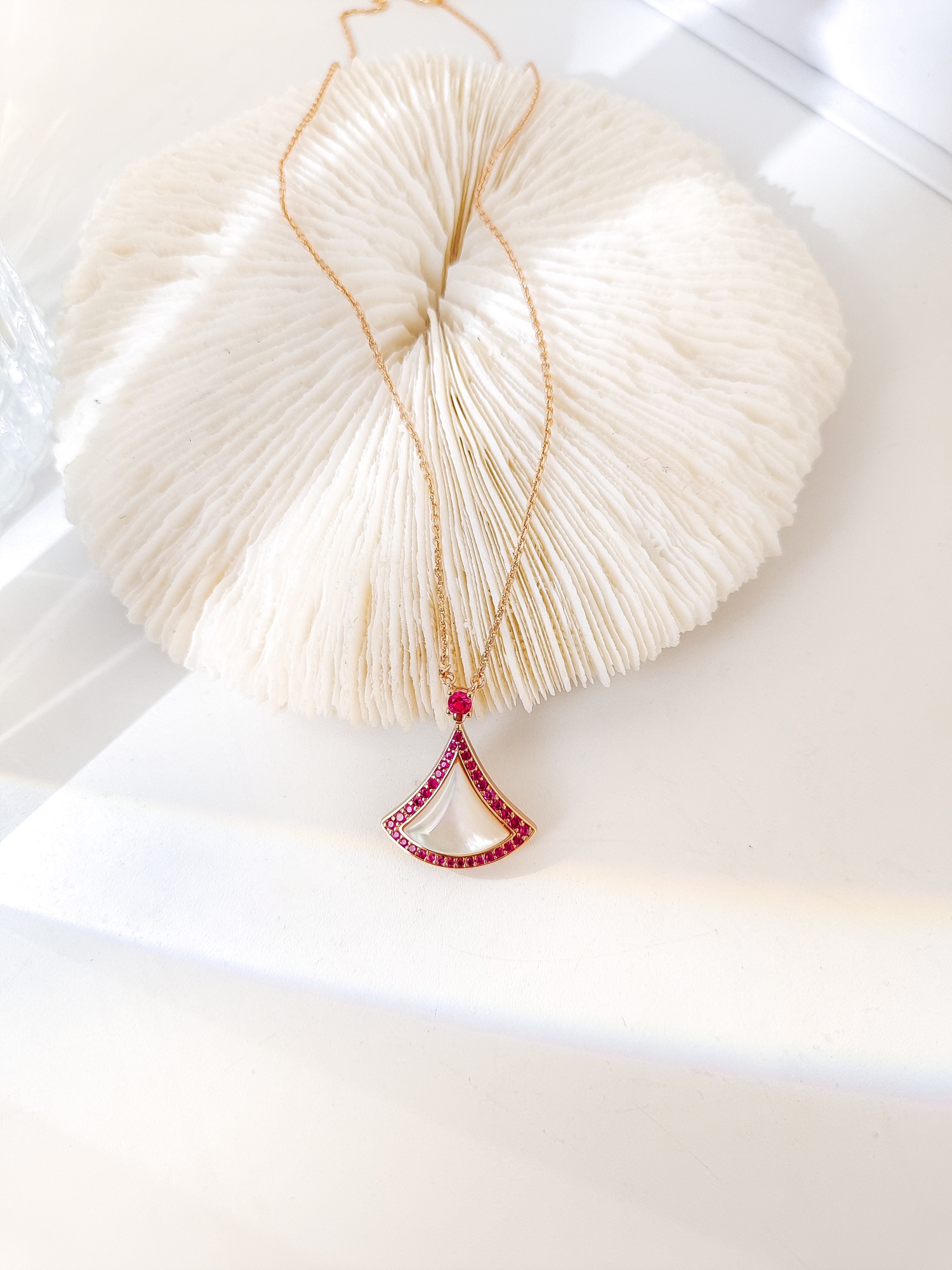 Bulgari Special Edition Gradient Pink Diamond Necklace