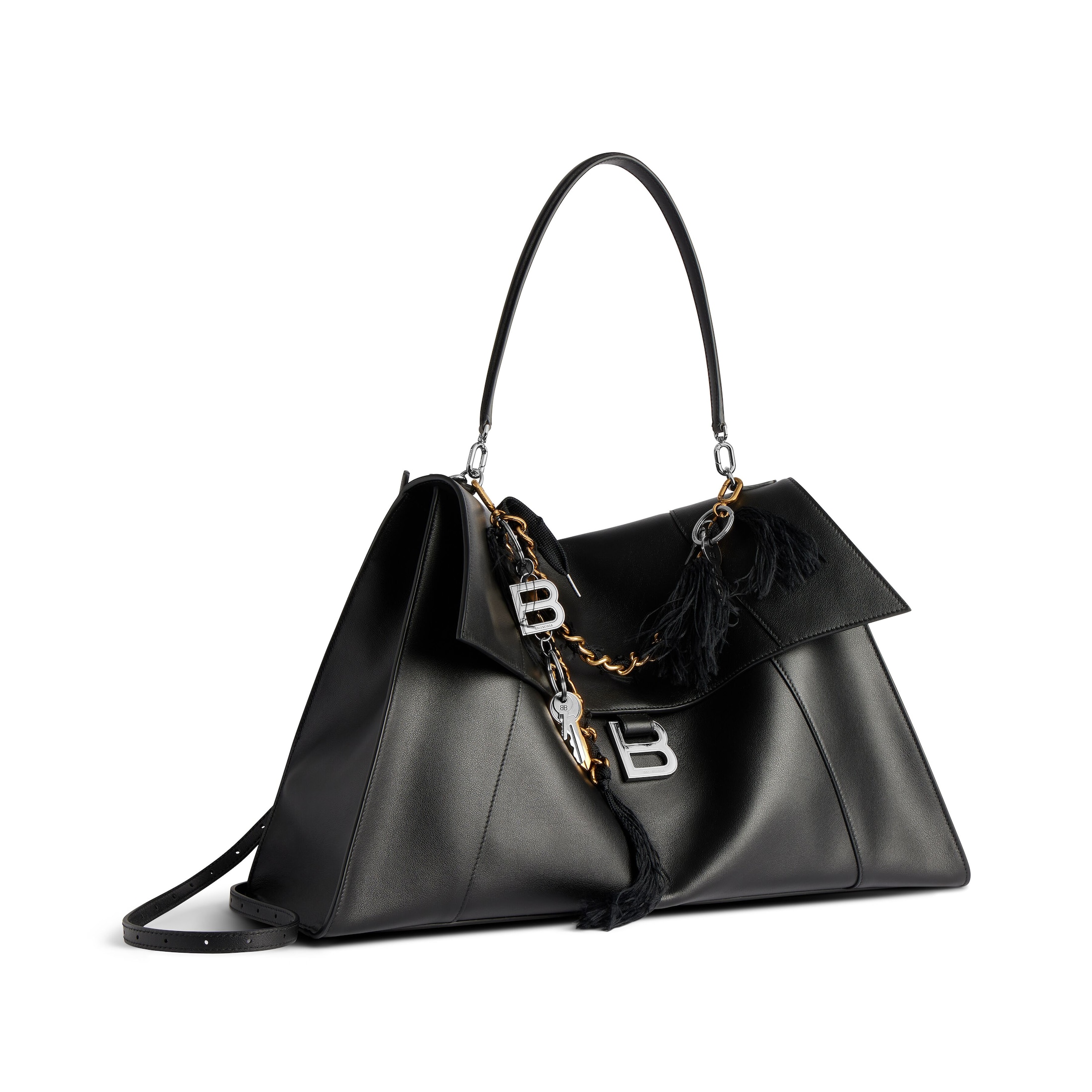 Balenciaga Hourglass Soft Handbag Large 8107322ABLW1000