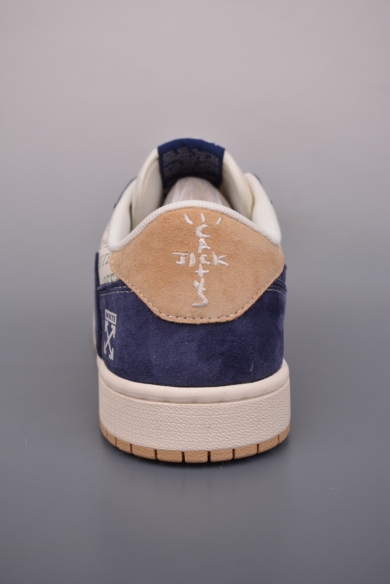 ravis Scott x Off-White x Nike Air Jordan 1 Low OG SP Off-White blue HQ2993-100