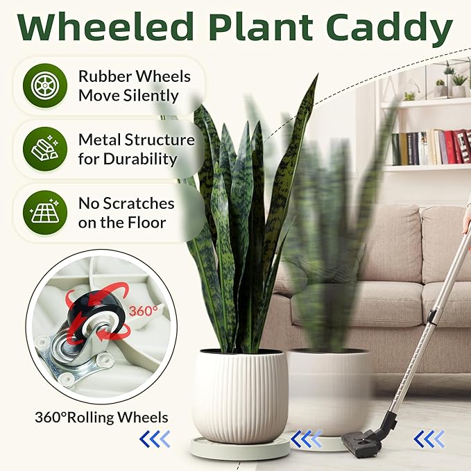 💐💐Heavy - duty Rolling Plant Cart（A must - have for gardening enthusiasts!）