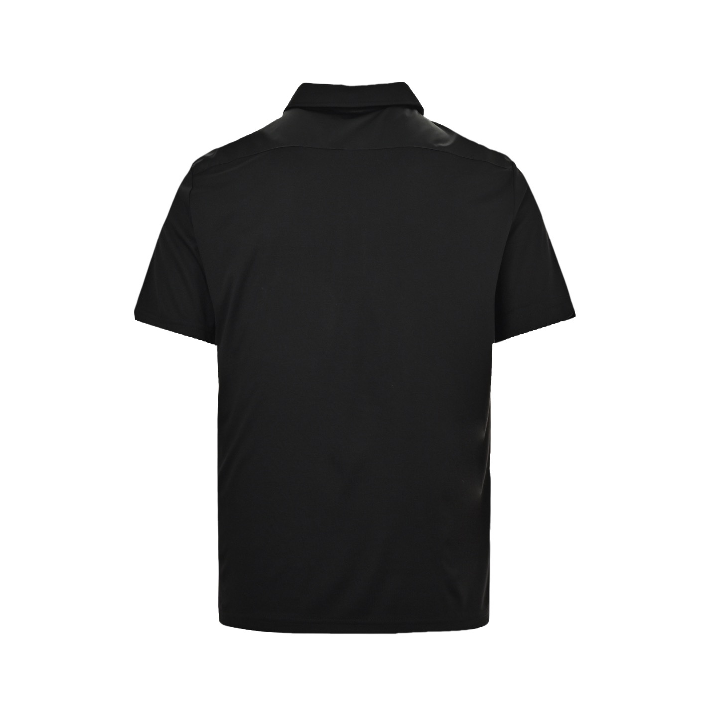 Prada 25ss triangle logo nylon pocket patchwork Polo short sleeve
