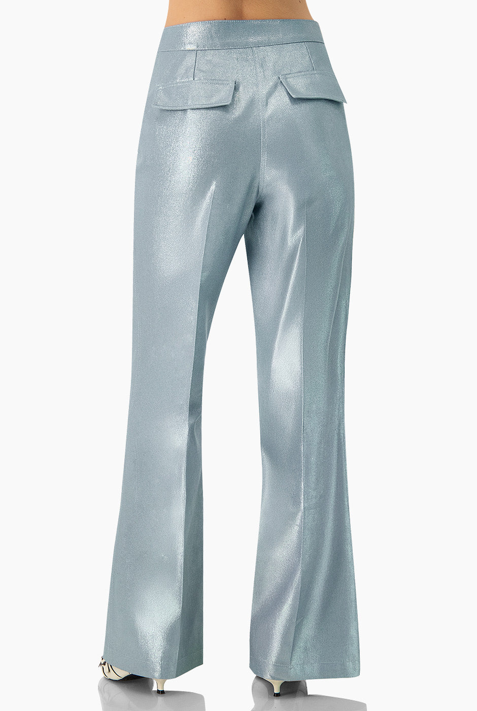 Pantalon denim semi campana
