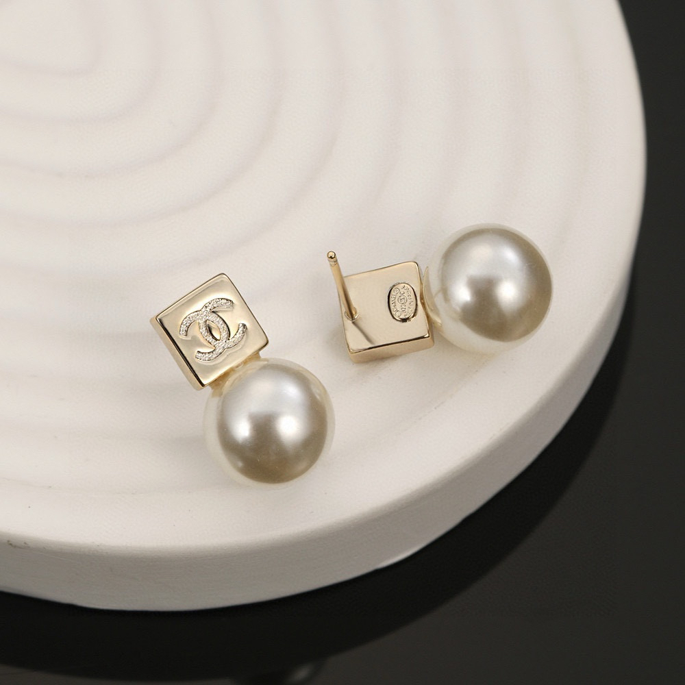 Chanel Large Pearl Earrings