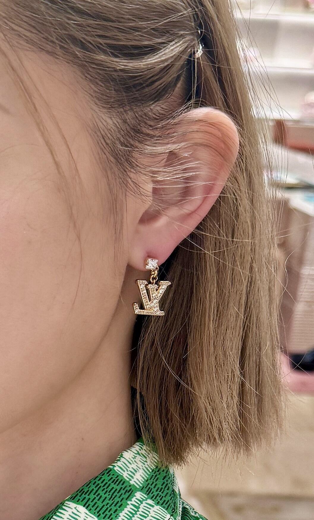 Louis Vuitton diamond earrings