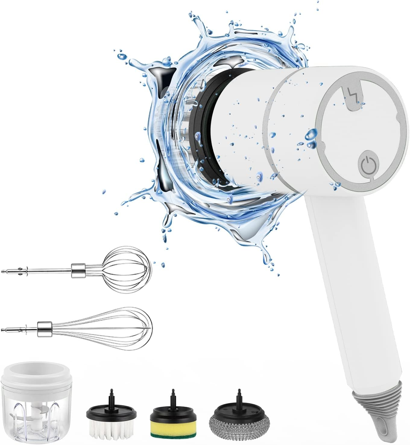 White Electric Spin Scrubber
