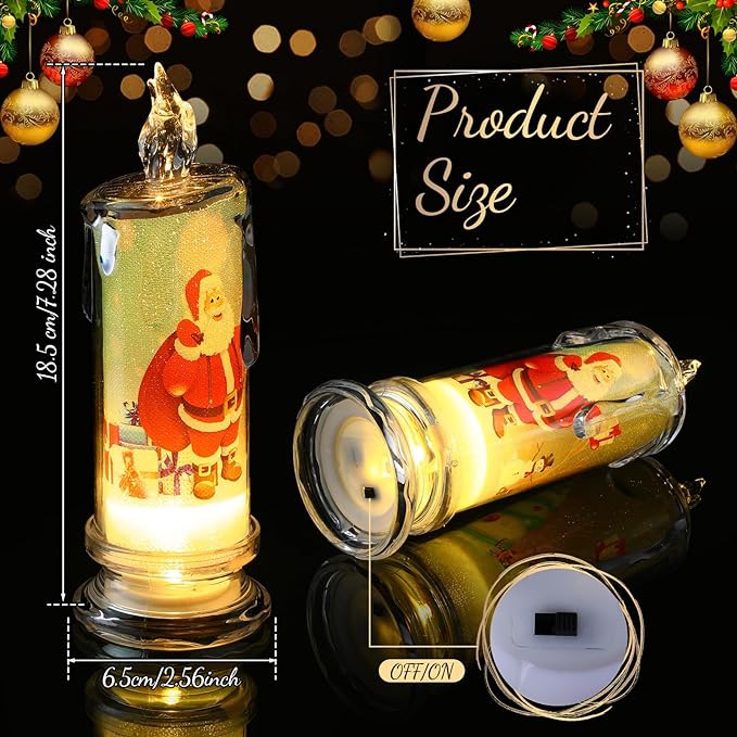 🎄New Year Sale- 80% OFF🎁Flickering Christmas Electronic Candles(4PCS/SET)--BUY 2 SETS  FREE SHIPING
