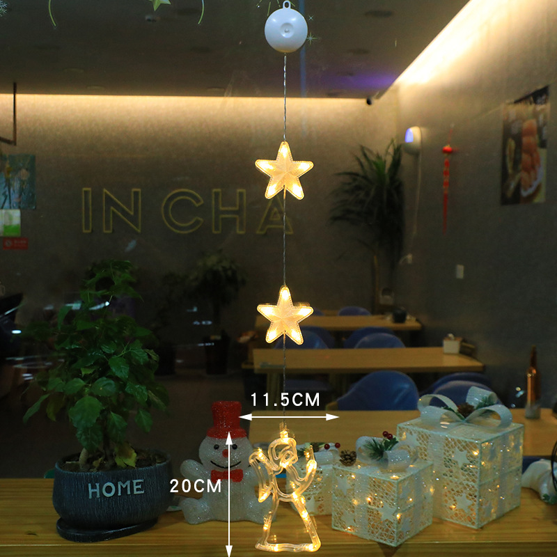 LED Decorative Light Christmas Suction Lamp Creative Light (3 pieces)