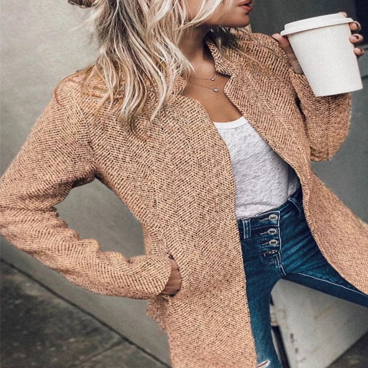 High-end Short Woolen Coat - Thick and Luxurious for Winter