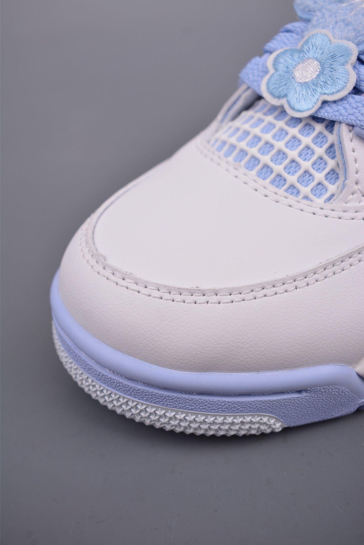 Air Jordan 4 Aluminum Forget Me Not White Blue  HV0823-100