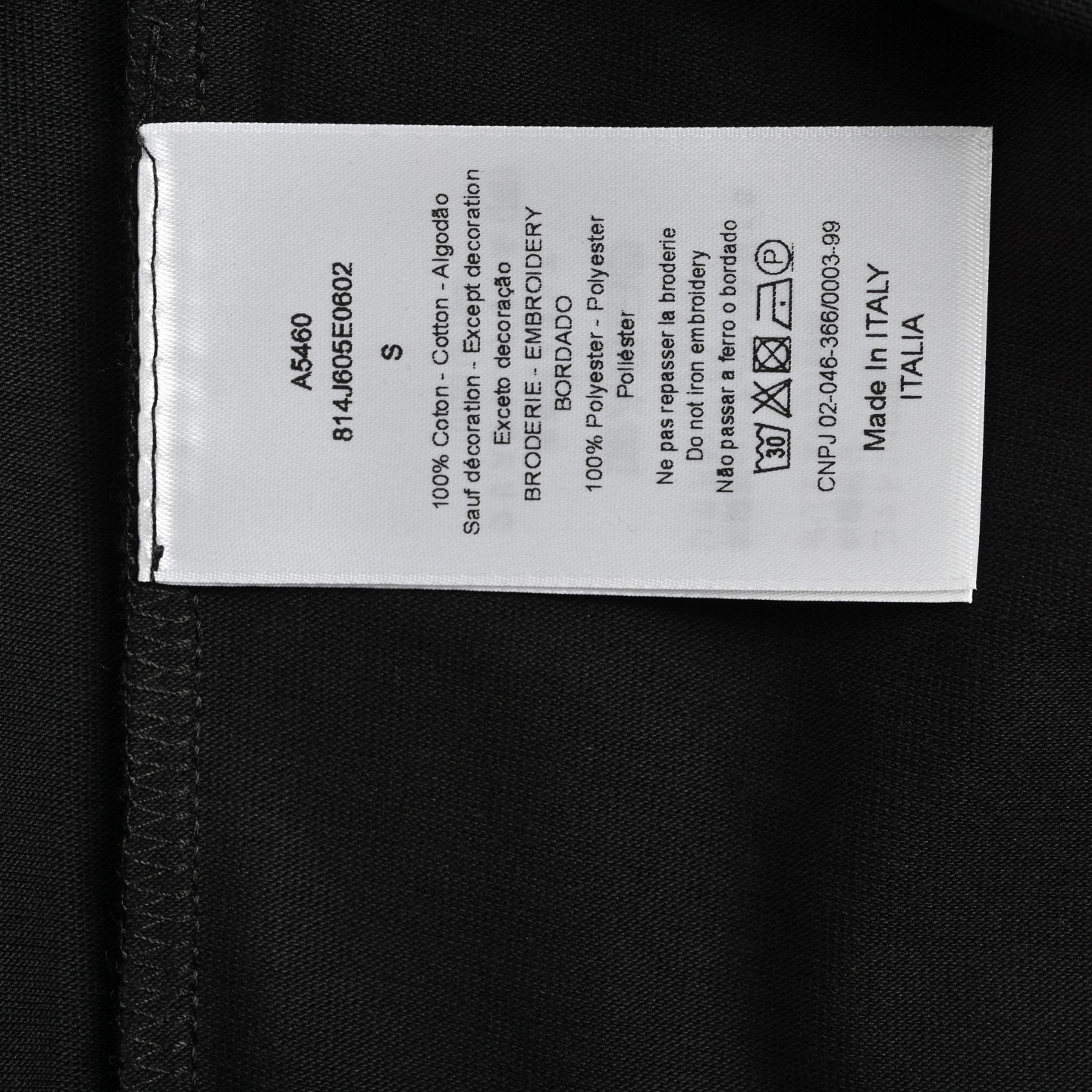 Dior 25ss lettering print short sleeve