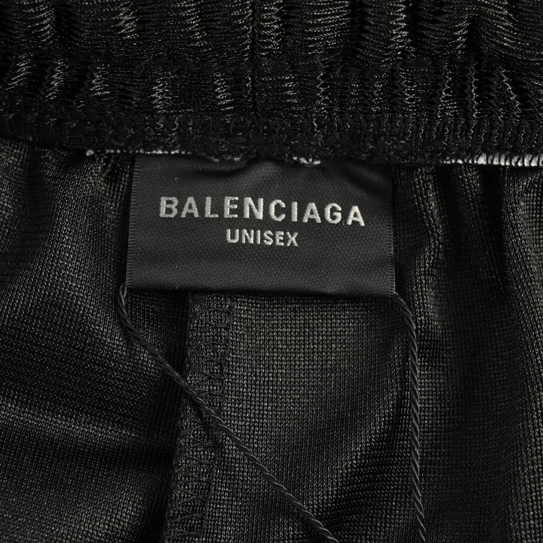 Balenciaga 24ss double ring embroidered shorts