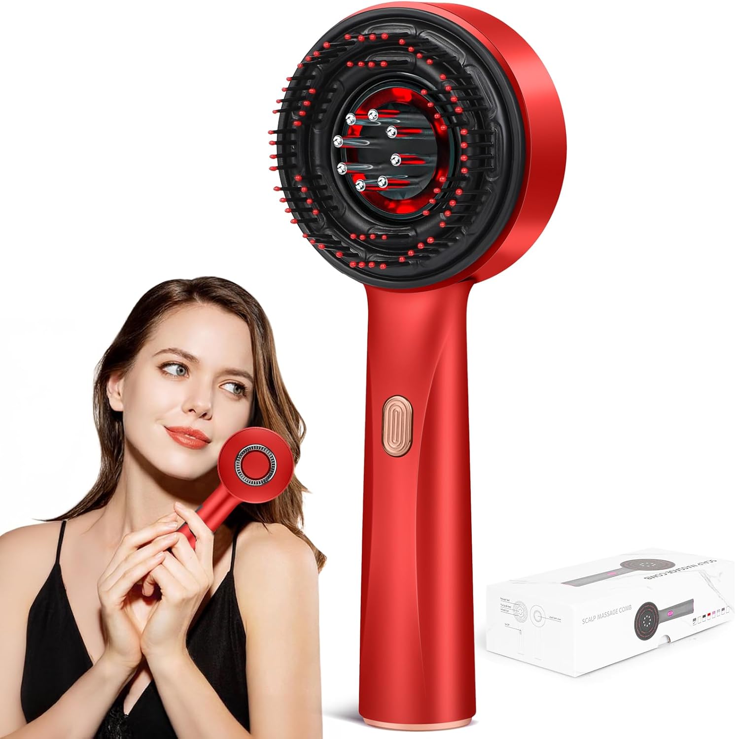 3 in 1 Hair Oil Applicator IPX7 Waterproof Electric Scalp Massager for Hair Growth - Free Shipping
