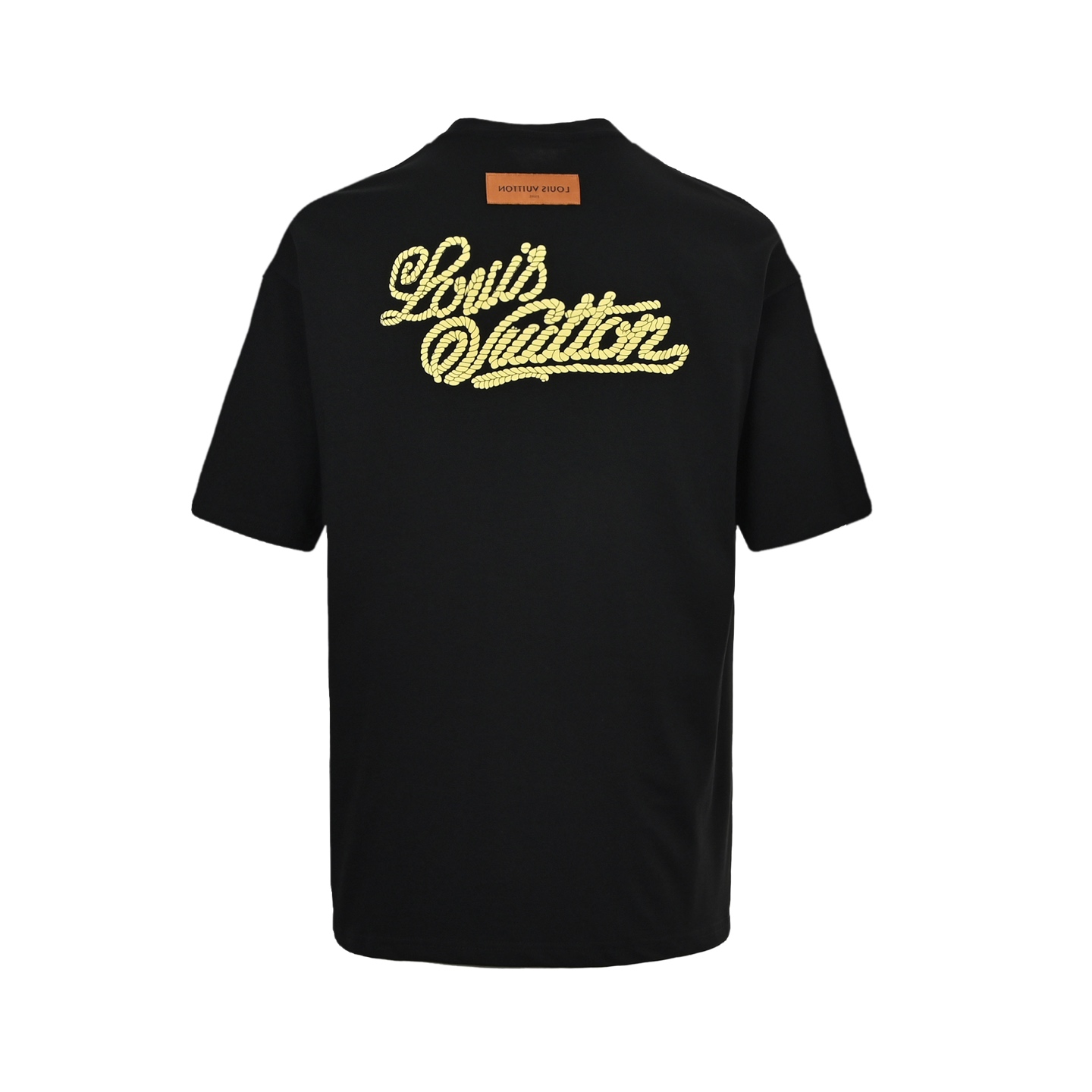 Louis Vuitton 25ss hemp rope embroidered short sleeve